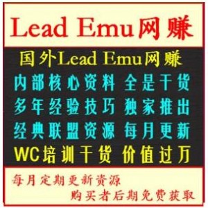 最新最全国外lead网赚项目emu项目survey网赚教程合集 月入万美刀【31G】